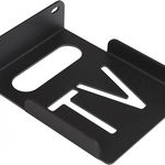 Suport universal de perete pentru dispozitive electronice VANROUG, metal, negru, 10,9 x 15 x 3,8 cm