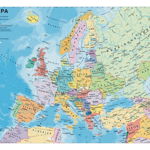 Puzzle Schmidt - tarile Europei, 1.000 piese (58203), Schmidt