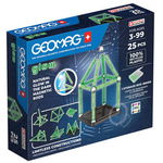 Set De Constructie GEO-328 Stralucitoare Magnetic 25x Piese Verde, Geomag