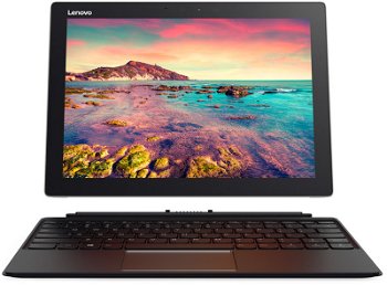 Laptop 2 in 1 Lenovo IdeaPad Miix 720-12IKB cu procesor Intel® Core™ i5-7200U pana la 3.10 GHz, Kaby Lake, 12", QHD, Touch, 4GB, 128GB SSD, Intel HD Graphics 620, Microsoft Windows 10 Pro, Black
