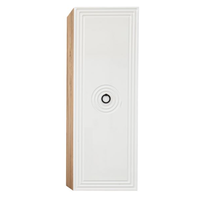 Coloana baie Sanitop Greta, montaj suspendat, o usa, MDF/PAL, alb/auriu, 35 x 28 x 100 cm, Sanitop