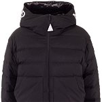 Moncler Logo Hood Down Jacket In Black 1A54P1053132999 Culoarea Black BM8196073