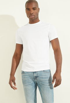 Tricou slim fit cu decolteu la baza gatului