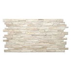 Panou decorativ, PVC, model piatra 3D, nuante maro, 96x48.5 cm