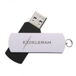 Memorie USB Exceleram USB 3.1 Gen1 32GB P2 alb cu negru