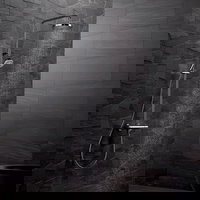 Sistem de dus Kludi Logo, 1/2'', aparent, termostat, 200 mm, 1 jet, pivotant, crom - 6809205-00, Kludi