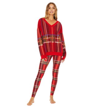 Imbracaminte Femei Beach Riot Joey Sweater Holiday Plaid, Beach Riot