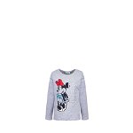 Bluza bumbac, Fashionista, Minnie Mouse, gri, Disney