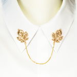 Accesorii Guler Camasa Goldish leaf, FelicityStore?