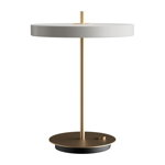 Veioză albă LED cu intensitate reglabilă cu abajur din metal (înălțime 41,5 cm) Asteria Table – UMAGE, UMAGE
