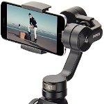 Zhiyun Smooth 4 Phone Gimbal Stabilizer New Version Compatible with FiLMiC Pro for iPhone Huawei Samsung Smartphone within 6" up to 210g Gopro 7/6/5/4/3+ Zhyiun Gimbal New Smooth-Q/III (Black)