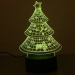 Lampa de veghe 3D Brad Craciun, OEM