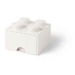 Cutie pătrată pentru depozitare LEGO®, alb, LEGO®