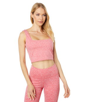 Imbracaminte Femei THRIVE SOCIETE Square Neck Tank Heather Coral Reef, THRIVE SOCIETE