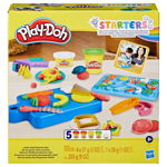 Set plastilina cu accesorii Play Doh Little Chef Starter Set, Hasbro