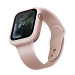 Husa de protectie UNIQ Lino pentru Apple Watch 4/5/6/SE 44mm, Silicon, Roz, Uniq