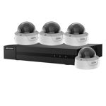 Sistem supraveghere basic interior IP Hikvision Hiwatch HW-IP-4INTIR30-2MP, 4 camere, 2 MP, IR30 m, 2.8 mm, PoE, HikVision