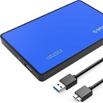 Orico Carcasa Orico HDD/SSD 2.5` USB 3.1 albastru metal, Orico