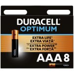 Baterii Duracell Optimum, AAA, 8 buc Baterii Duracell Optimum, AAA, 8 buc