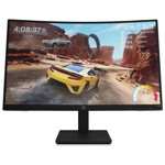 Monitor Gaming VA LED HP 27" X27qc, QHD (2560 x 1440), HDMI, DisplayPort AMD FreeSync™ Premium, Ecran curbat, 1 ms, Negru