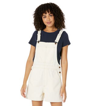 Imbracaminte Femei Madewell Denim Corsica Short Overalls in Vintage Canvas Wash Vintage Canvas, Madewell