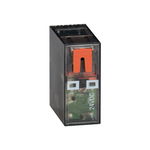 Releu in miniatura cu indicator led si actionare mecanica, 24VDC, 16A, 2C/O CONTACT. fixare in soclu 20 HR5XS2..., Lovato