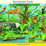 Ravensburger Puzzle 11 Ce se potrivește aici? Animale din pădurea tropicală, Ravensburger