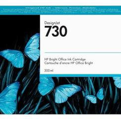 HP original ink P2V69A, HP 730, magenta, 300ml