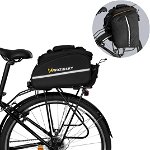 Wozinsky Wozinsky pojemna torba rowerowa na bagażnik 35L (pokrowiec przeciwdeszczowy w zestawie) czarny (WBB19BK), Wozinsky