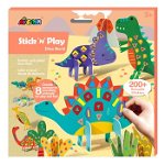 Joc creativ - Stick N Play 3D, stickere - Lumea Dinozaurilor | Avenir, Avenir