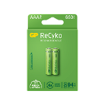 Baterii reincarcabile ReCyko GP GPRHCH63E000, 650 mAh, AAA (R03), 2 buc, Verde
