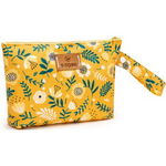 T-TOMI Small Baggie geantă pentru călătorii Mustard flowers 18x24 cm, T-Tomi