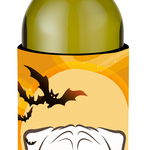 Caroline`s Treasures Halloween Alb Engleză Bulldog sticla de vin băutură Izolator Hugger Wine Bottle, 