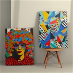Tablou Canvas (2 bucăți) 2KNV4327, Multicolor, 110x70 cm, Novato