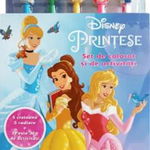 Disney Printese. Set de colorat si de activitati (contine 5 creioane + 5 radiere),  -