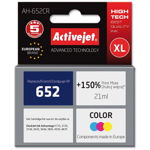 COMPATIBIL AH-652CR for HP printer; HP 652 F6V24AE replacement; Premium; 21 ml; color, ACTIVEJET