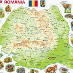 Puzzle 68 de piese - Romania Physical with Animals | Larsen, Larsen