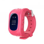 Ceas Smartwatch Pentru Copii Q50 cu Functie Telefon, Localizare GPS, Pedometru, SOS – Roz, 