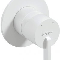 Baterie pentru dus, alb, fara comutator, pentru corp ingropat, Deante Silia