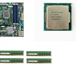 KIT Placa de baza SuperMicro X11SAE-M, Intel Xeon e3-1275V6(i7 4C 8T), 16gb ram, Cooler