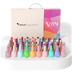 Kit oja semipermanenta Venalisa VIP 4, 60 culori, +Primer+ Base Coat + 3x Top Coat+ catalog culori, Venalisa