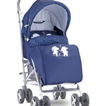 Carucior sport Ida cu husa de picioare Dark Blue Happy Hippo