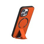 Husa Devia Randy Series Magnetic cu suport compatibila cu iPhone 14 Pro Max Orange