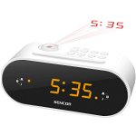 Sencor SRC 3100 W Radio cu ceas cu proiecție, alb, Sencor