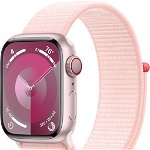 Watch S9, Cellular, 41mm Carcasa Aluminium Pink, Light Pink Sport Loop, Apple