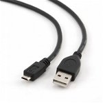 Cablu incarcare si date Spacer SPC-MUSB-05, pentru smartphone, USB 2.0 la Micro-USB 2.0, 0.5m, Negru, Spacer
