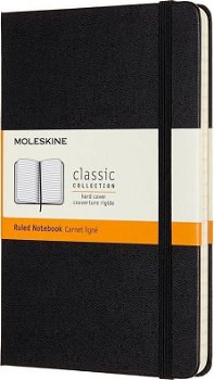 Agenda Moleskine, Classic Collection, 70 g / m2, 11 x 18 cm, Negru, Moleskine