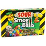 Toxic Waste Sour Smog Balls Theatre Box - cu gust de fructe acrișoare 85g, Toxic Waste
