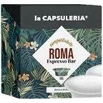 Cafea Cuore di Roma, 100 capsule compostabile compatibile Lavazza a Modo Mio, La Capsuleria
