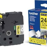 Rola etichete Brother 24mm (0.94`) Black on Yellow Tape with Extra Strength Adhesive 8m, Brother